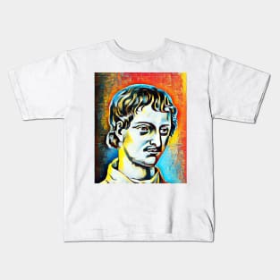 Giordano Bruno Abstract Portrait | Giordano Bruno Artwork 3 Kids T-Shirt